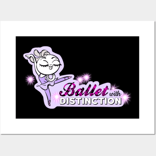 Ballerina Sparkle Bunny Posters and Art